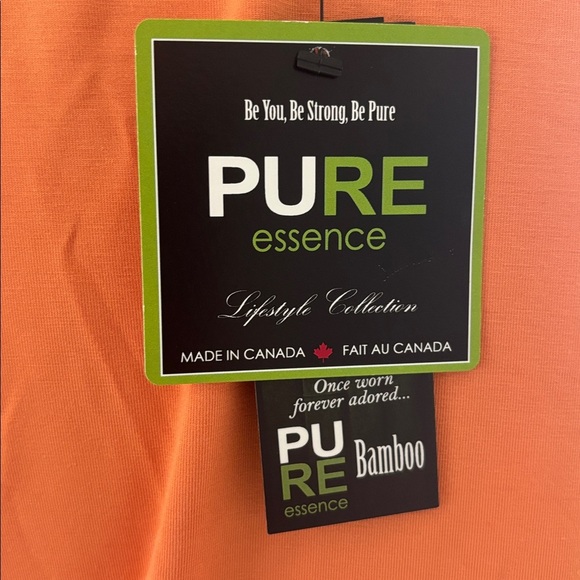 Vibrant Orange V-Neck Long Sleeve Top Medium - Picture 5 of 6